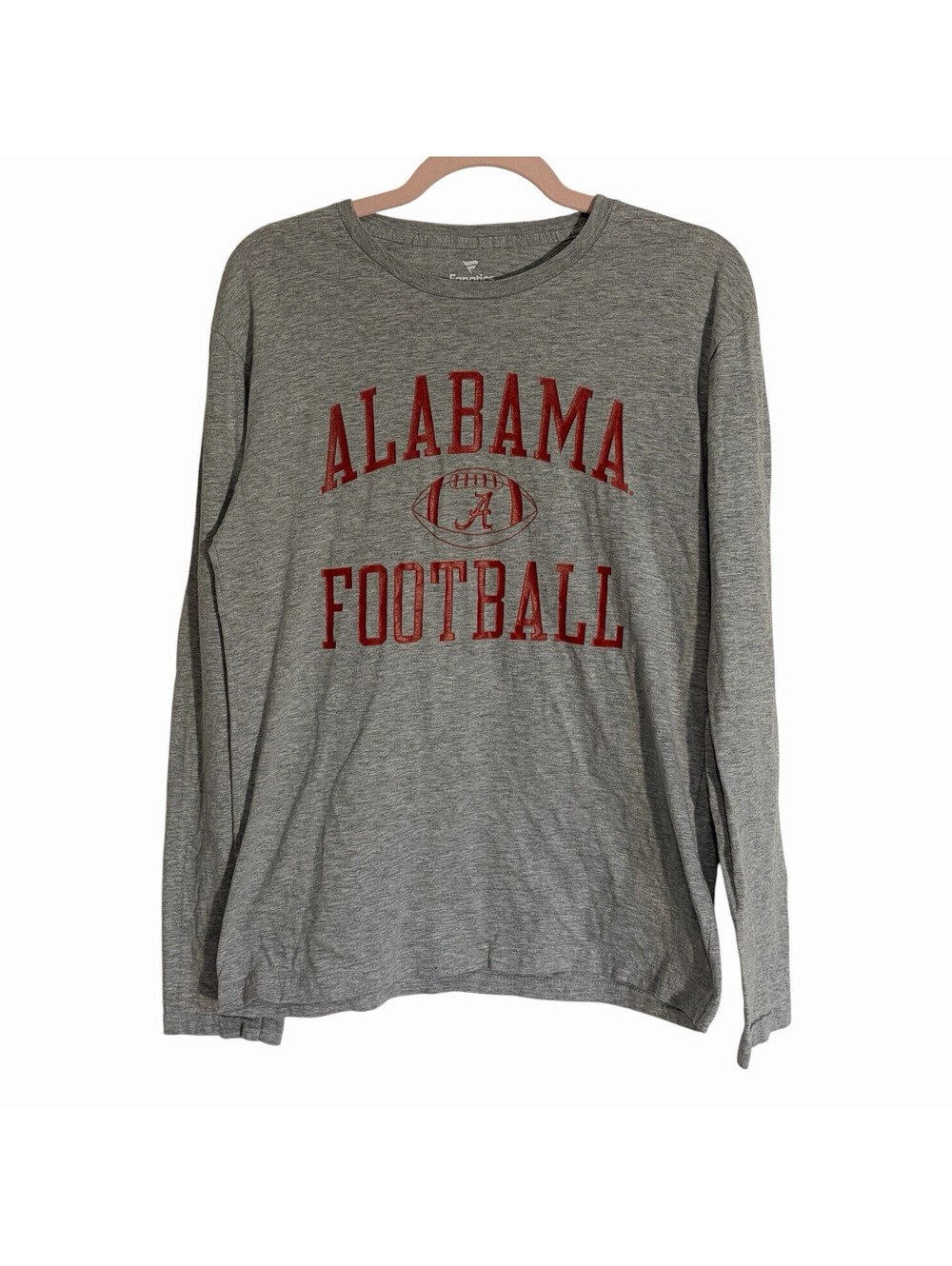 Fanatics Alabama Crimson Tide‎ Football Long Sleeve Shirt Gray/Red